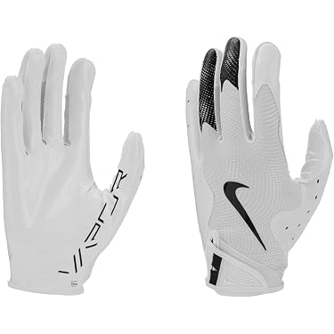 Nike Vapor Jet 8.0 Football Gloves (White | Metallic Royal, Small